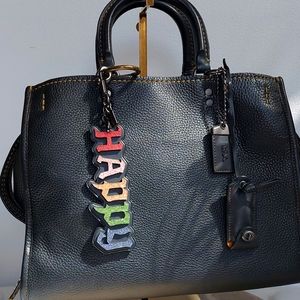 Coach 🌈 1941 Disney X Coach Happy Rainbow 🌈  glovetanned leather bag charm ✨️